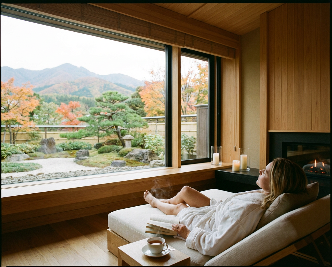 ホテルでリラックス